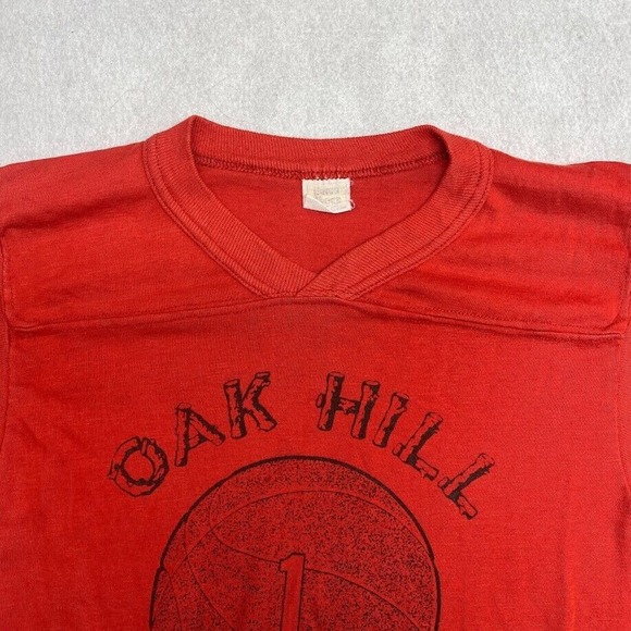 Kids Oak Hill All The Way Basketball Tee Thrifted Vintage Style Size M - Picture 9 of 10